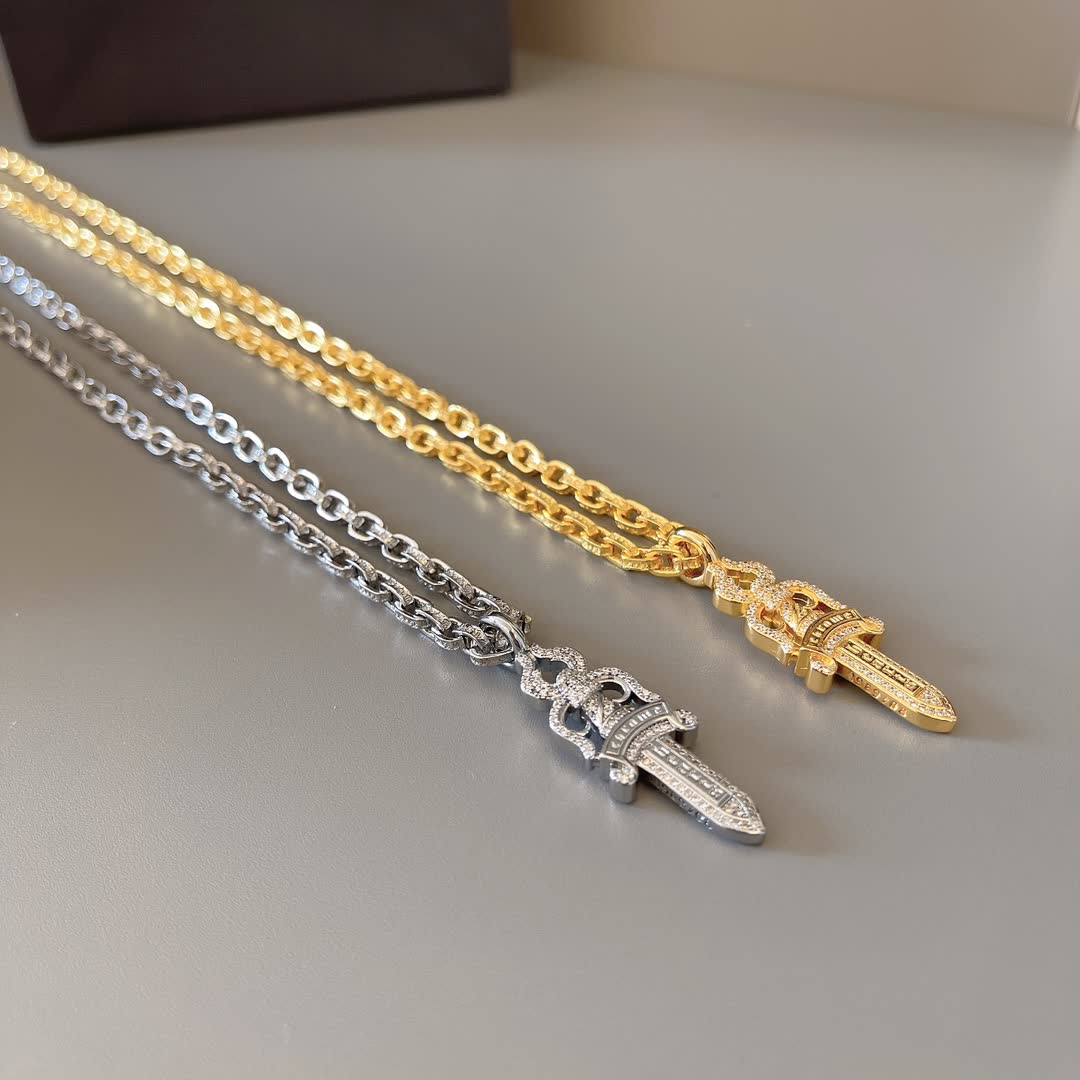 Chrome Hearts Sword Pendant Chain Necklace